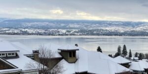 歐肯納根湖（Okanagan）冬季的雪-雪景