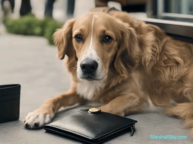 厚道：一隻狗，叼回了張先生遺失的錢包。